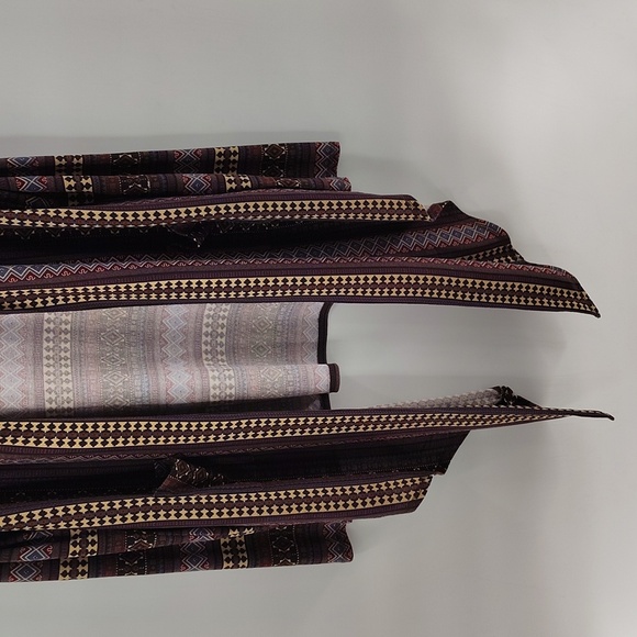 Double D Ranch Open Front Shawl Cardigan Size 1X Multi Autumn Fall Colors - Picture 3 of 11